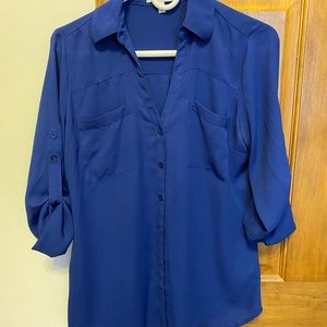 Express blue blouse